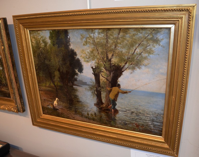 A Fishermans Friend by Francois Vuagnat, Oil on Canvas, European gallery