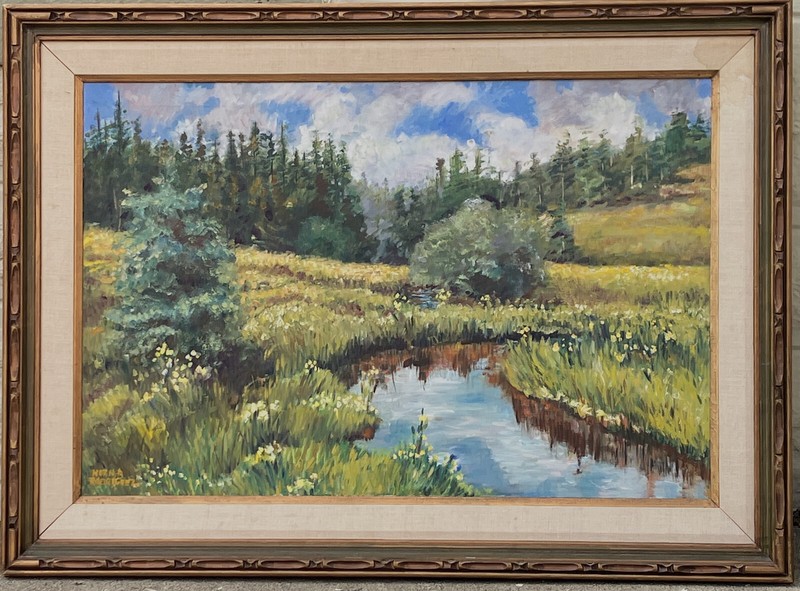 Norma Rodriguez - Exceptional Large oil painting - California Spring Landscape gallery