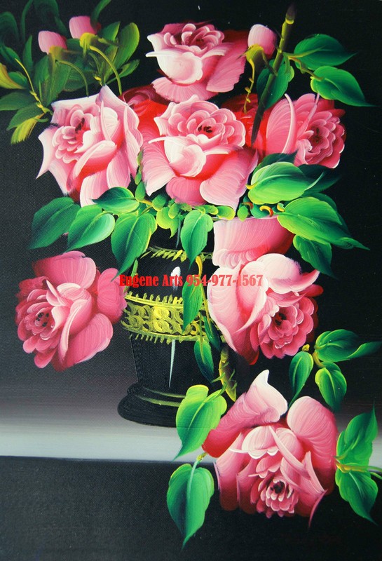 12×16″(31x41cm)100% hand painted oil flat,Florists Sunflower Rose flower florist