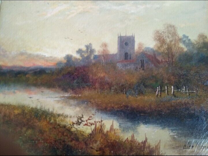 ALEXANDER JAMIESON IMPRESSIONIST OIL PAINTING European Landscape Lived1873-1937