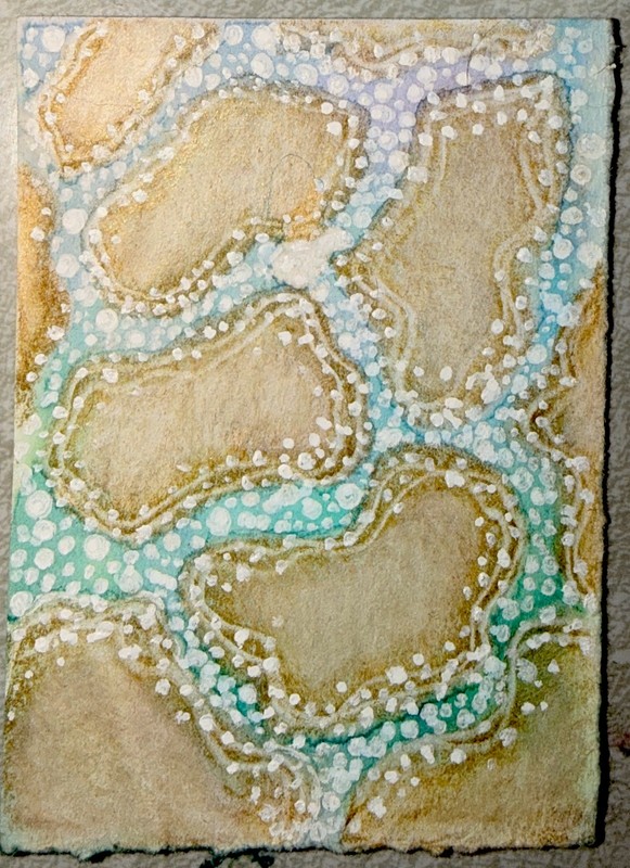 ACEO To The Ocean by C Autumn Trapp ATC Original Art