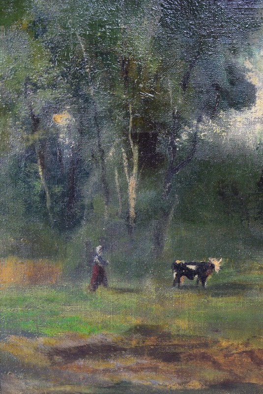 OLD MASTER PAINTING, LARGE OIL ON CANVAS, COROT CAMILLE JEAN-BAPTISTE 1796-1875 gallery