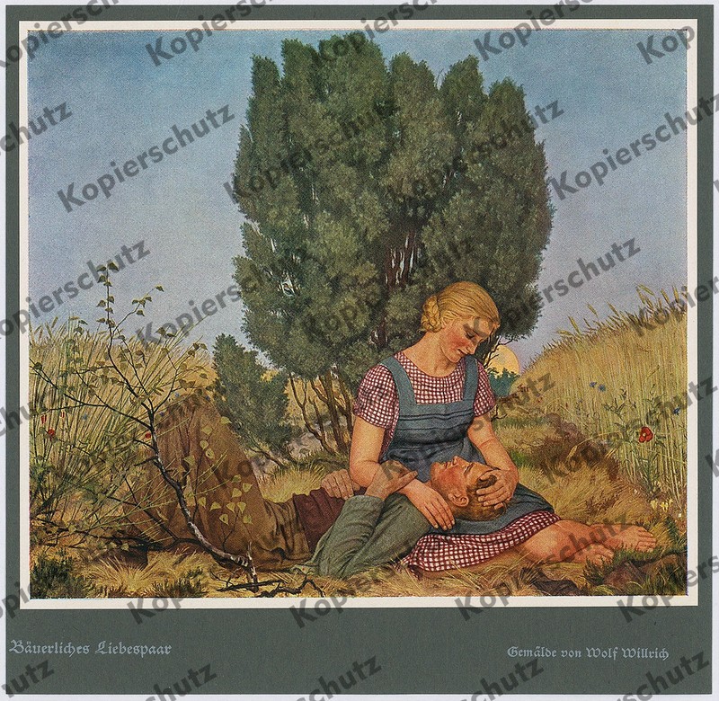 Wolfgang Willrich Rural Lovers Beauty Nature Agriculture Nordland 1940