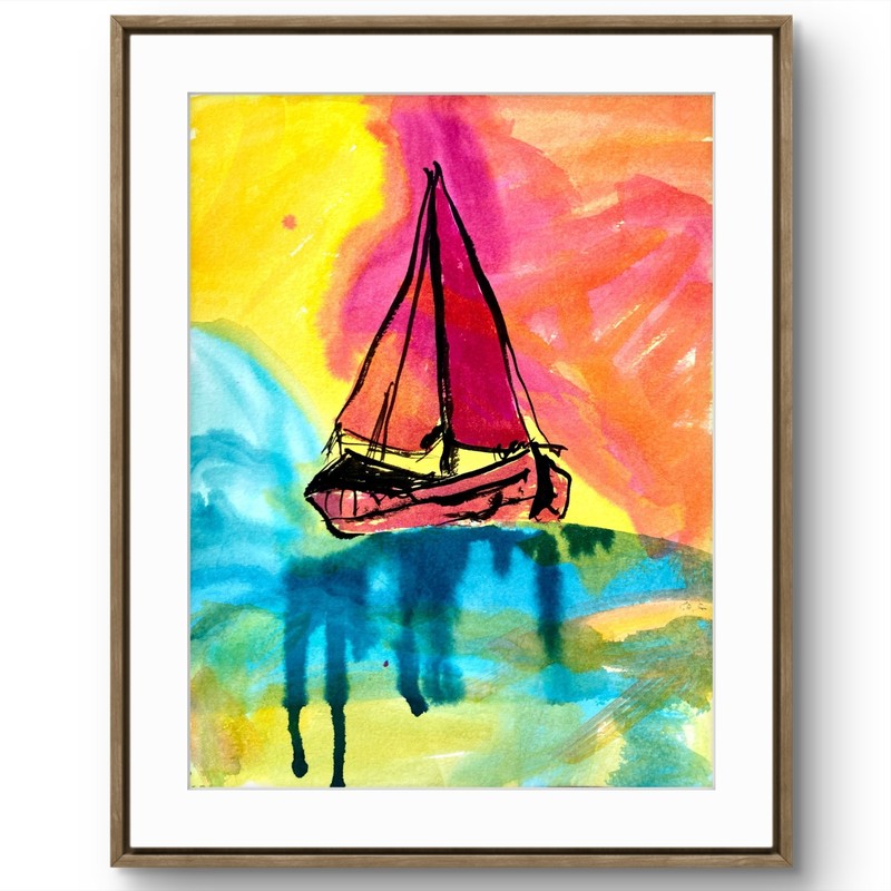 TITA PAINTZ Horse Abstract Expressionist Portrait Hand Painted Wall Art