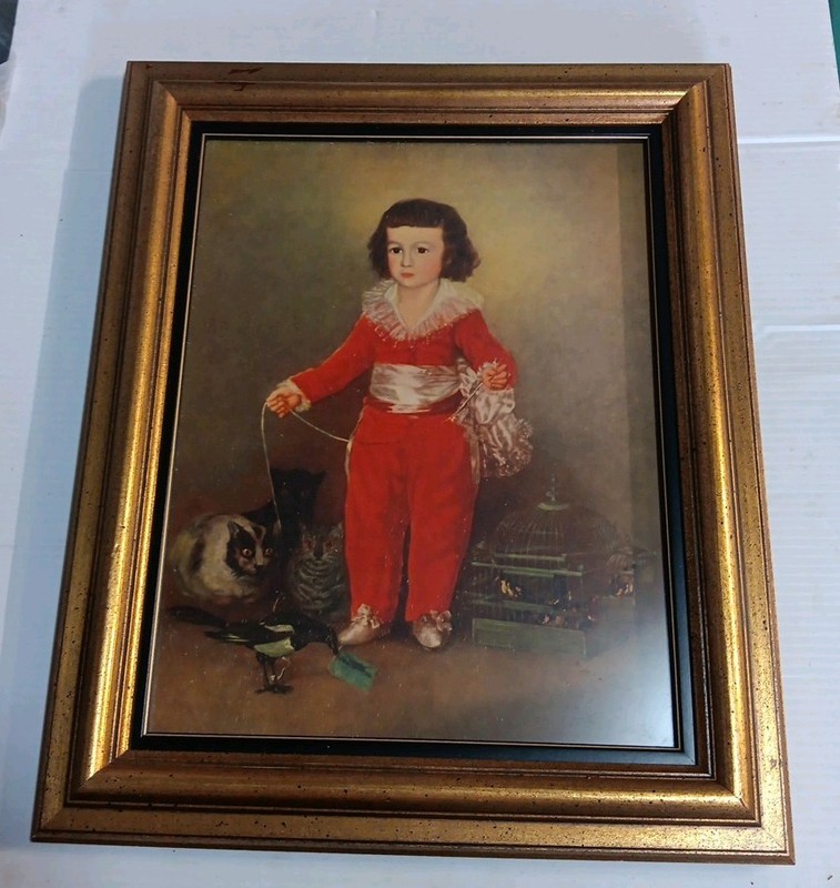 Painting by Francisco Goya 1937 Little Red Boy Painting On Canvas Original Art