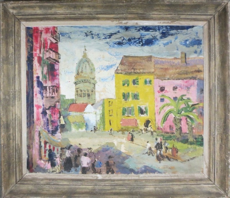 Original Joan Jameson Oil Painting ca.1949 – Ethel Kennedy Estate -Greenwich, CT