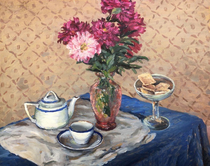 Oil Painting Unframed Still Life Cherkas A Original Artwork Home Decor Art n464