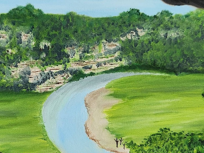 Puerto Rico Fine Art Cueva Ventana Painting by Local Artist 20x16 Oil on Canvas gallery