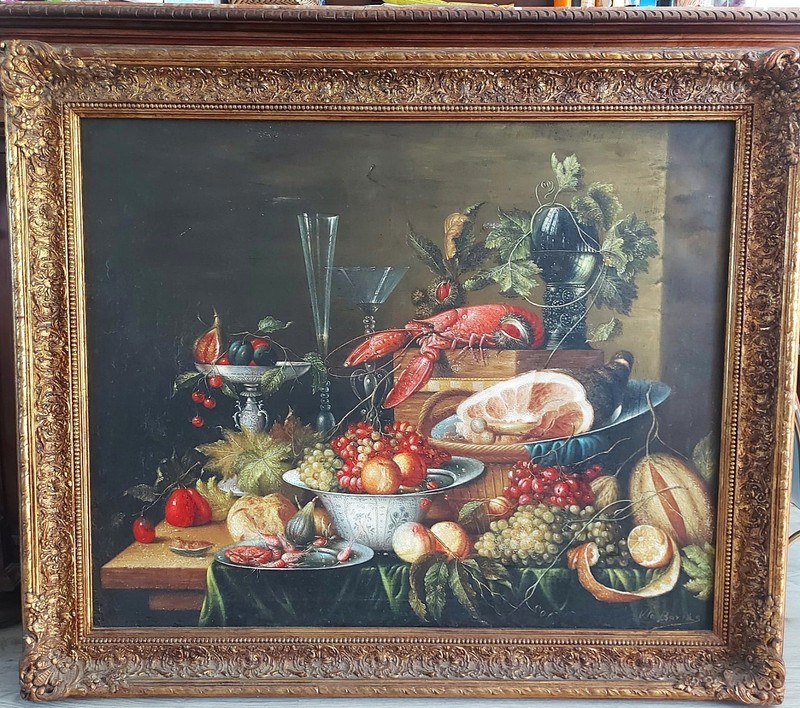 Museum Monumental Magnificent Still Life c1900 Vicente Borrás y Abella (1867-1945)