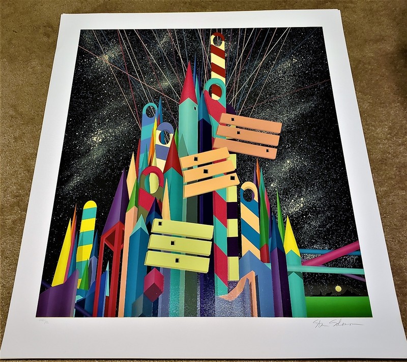 STAN SOLOMON (b. 1946) Large SERIGRAPH by American Neo-Geo POP ARTIST 1991 Wow! gallery
