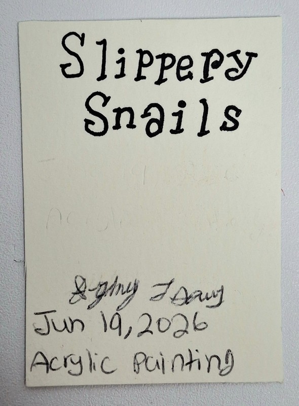 Slippery Snails -aceo original art card gallery