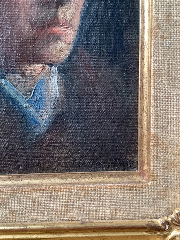Edward HOPPER ? Self-Portrait Man Oil Canvas Painting C1906 gallery