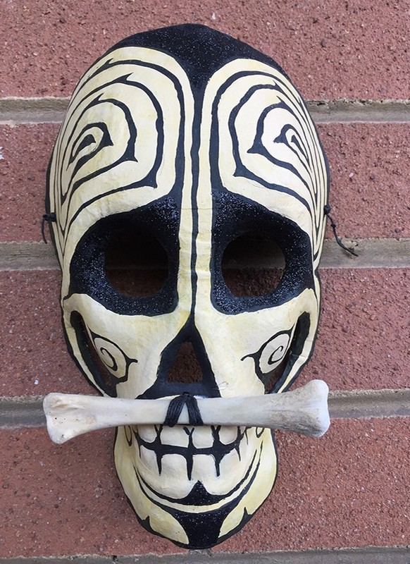 Paper Mache Mask: Bone Family, Twig