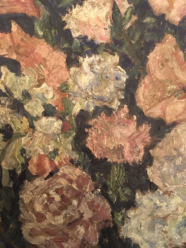 ANTIQUE ANDRE ALIZIER OIL PAINTING ON CARDBOARD. STILL LIFE W/FLOWERS 11 X 16 gallery