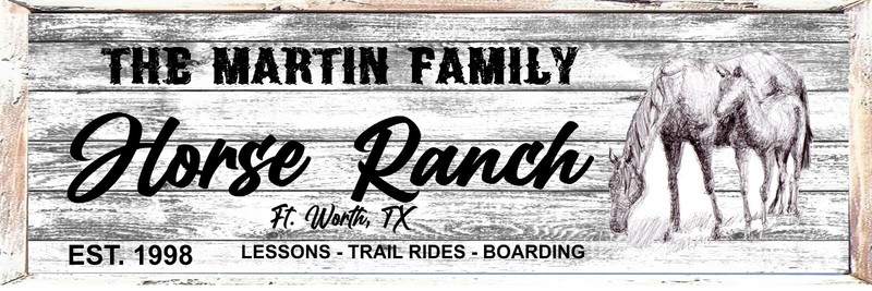 An 8 x 12 Personalized Horse Ranch Cattle Canvas Wrap XXXL Create A Masterpiece