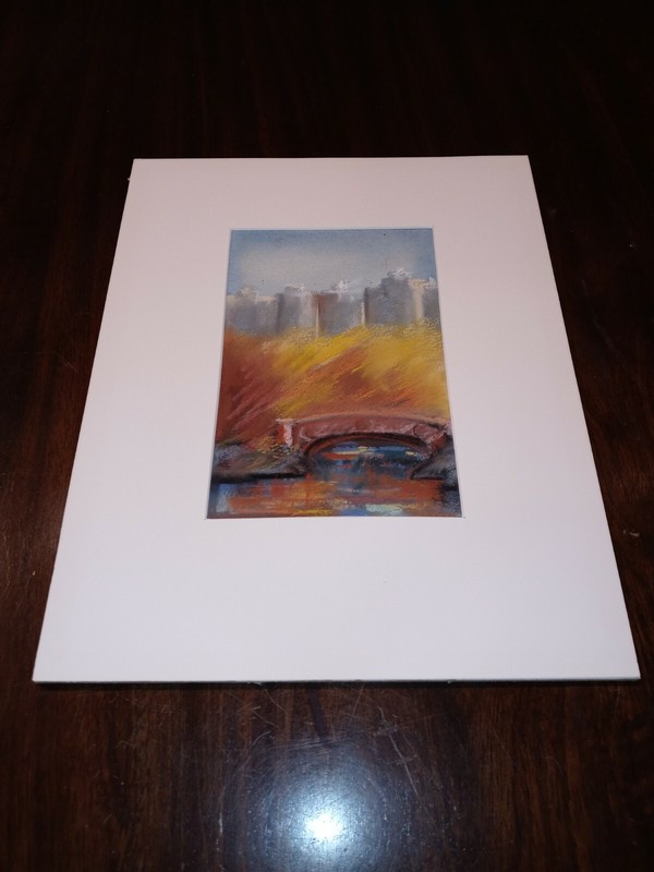 Original Artwork Joyce Rezendes New York Central Park Fall 1981 Signed