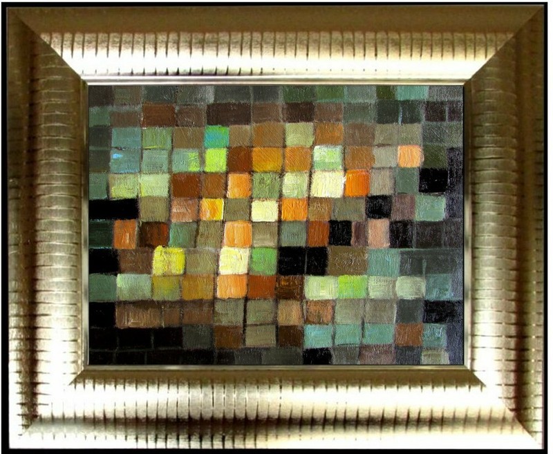 Framed Paul Klee’s Ancient Sound Repro Quality Hand Painted Oil Painting 12x16in