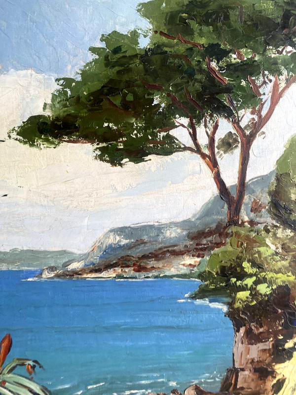 ::S. CABOT KÜSTE ADRIA MITTELMEER AGARVE STRAND PINIE URLAUB MEDITERRAN UFER ÖL gallery