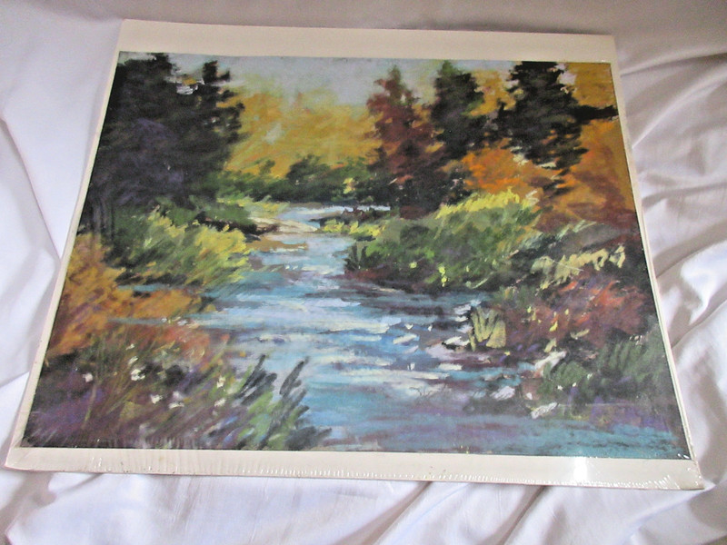 Tranquility Original Pastel Landscape Painting Attributed Kristen Olsen Signed gallery