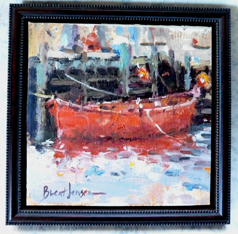 LISTED AMERICAN BRENT JENSEN (1958-) FINE ORIGINAL IMPRESSIONISM OIL PAINTING