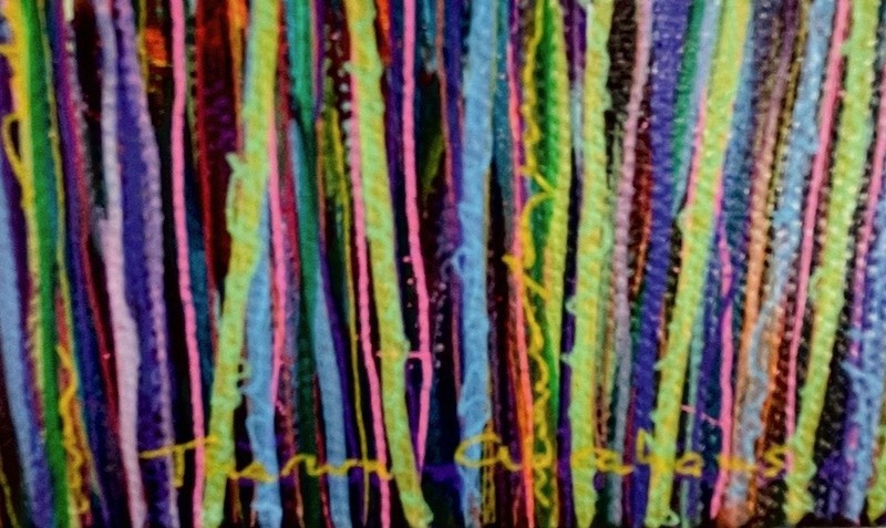 6x6 Original Acrylic Abstract Floral Painting Gallery Wrapped Canvas Modern Art gallery