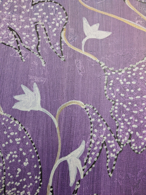 Purple Flowers Original Painting 11x14 Abstract Expressionist Canvas Wachtel gallery