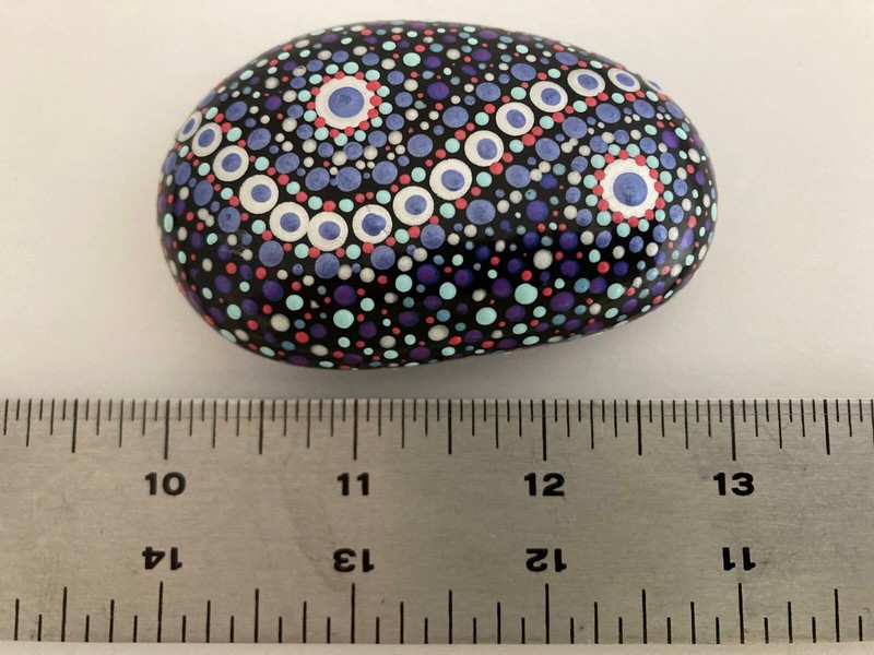 Mandala dot painted rock gallery