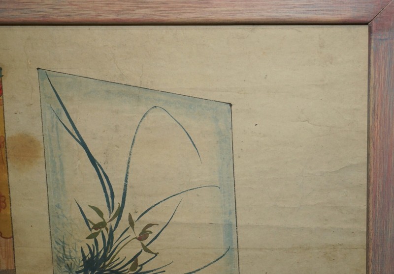 EXTRA LARGE 162X113CM ANTIQUE CHINESE ANCESTRAL PORTRAIT WITH LOVELY BLACK FRAME gallery