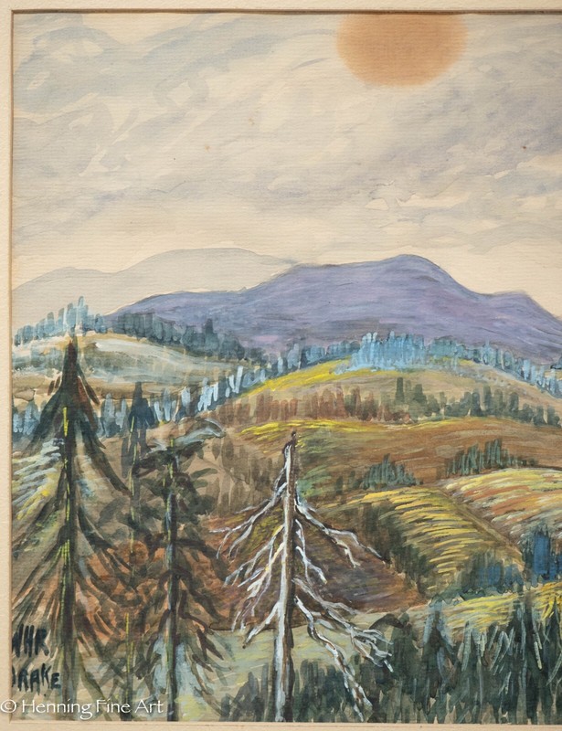 Antique Painting Washington Hills from Crown Point Vista by William H. Drake gallery
