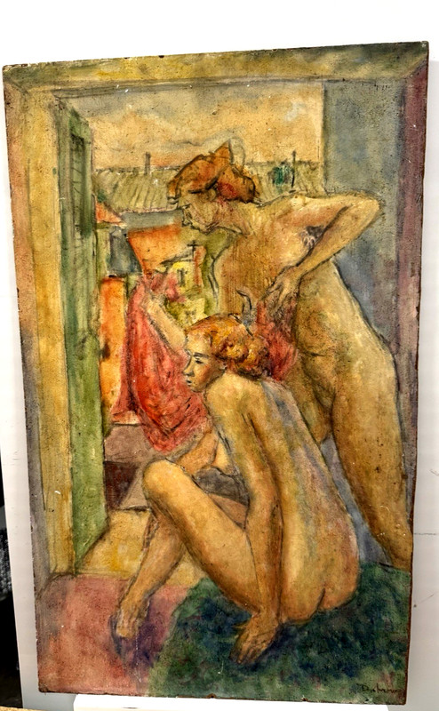 ORIGINAL PAINTING WOMEN BEAUTY CLASSICAL STYLE EXPRESIONIST IMPRESSIONIST SGND
