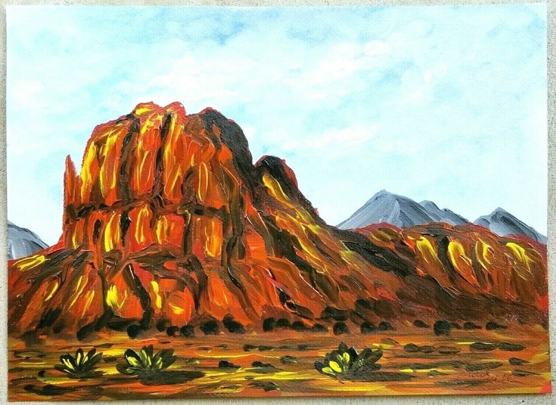 Original Landscape Painting Monument Valley Arizona Utah Colorado New Mexico