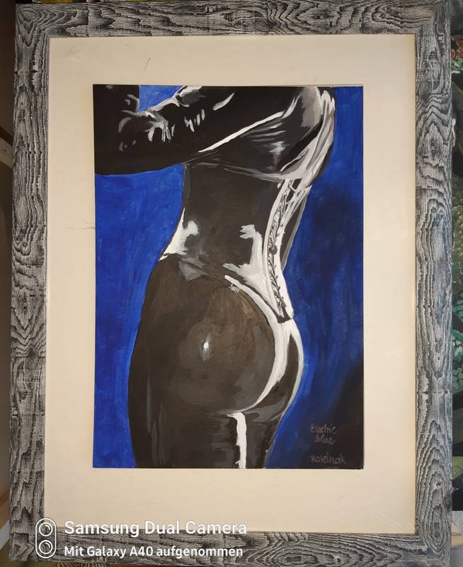 Genuine Rateitzak 1A Fine Art Collectable Electric Blue Fetish Patent Leather gallery