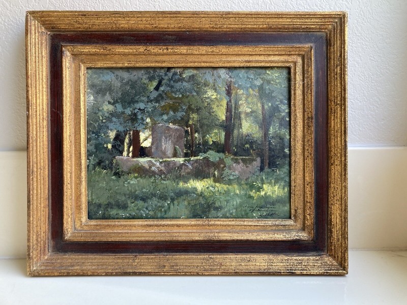 Original Oil Painting “Villa de Medici” 1902