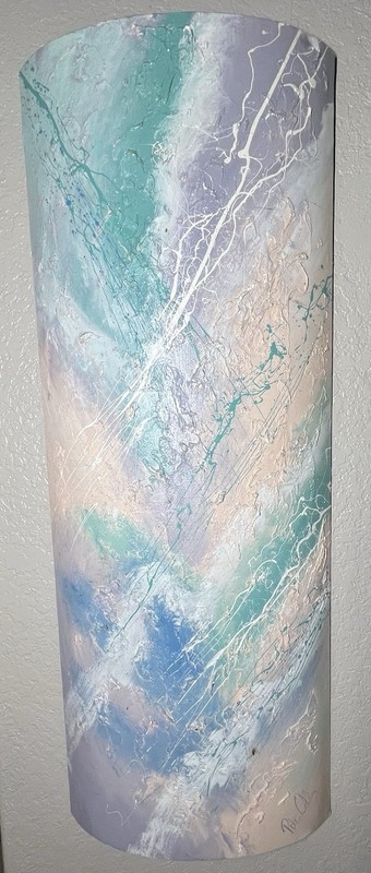 Peter Colby 1980s Abstract Art 4’x18″