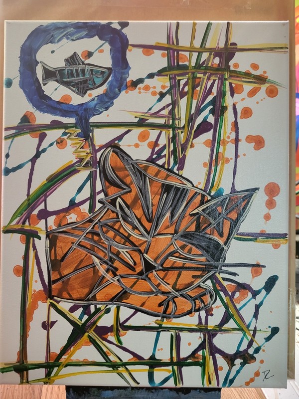 Neo Expressionism Original Modern Abstract Artwork Acrylic Painting Canvas 11×14