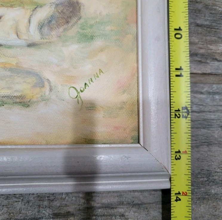 Vtg Original Oil Painting Native American Woman Signed Joanna Garrett gallery