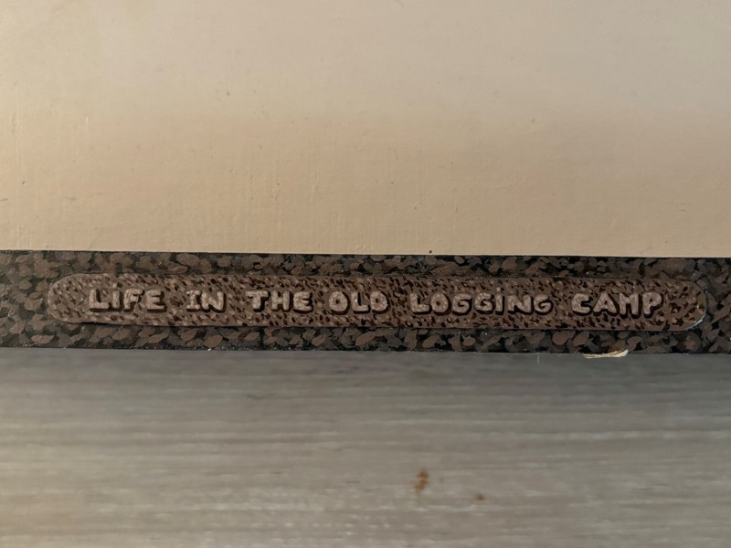 Tuck Hayward (Attrib.) Oil/ panel "Life in the Old Logging Camp" Excellent gallery