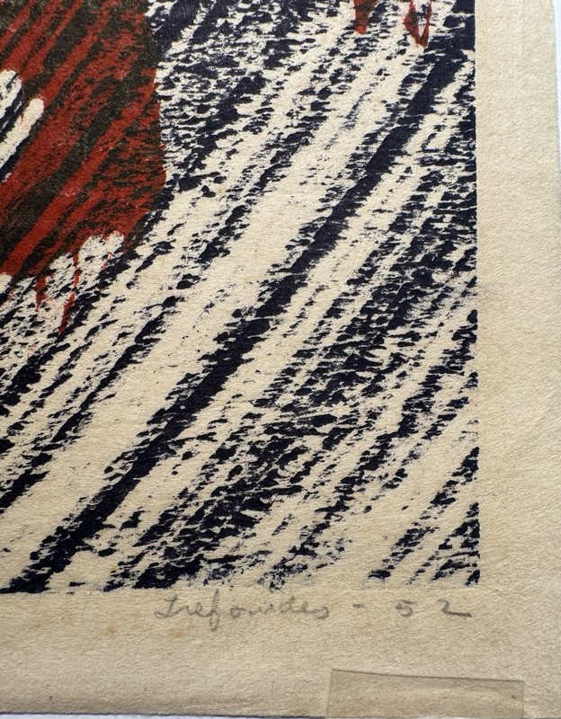 Steven Trefonides Original Artwork - Rare Post War Early Career Piece 1952 gallery