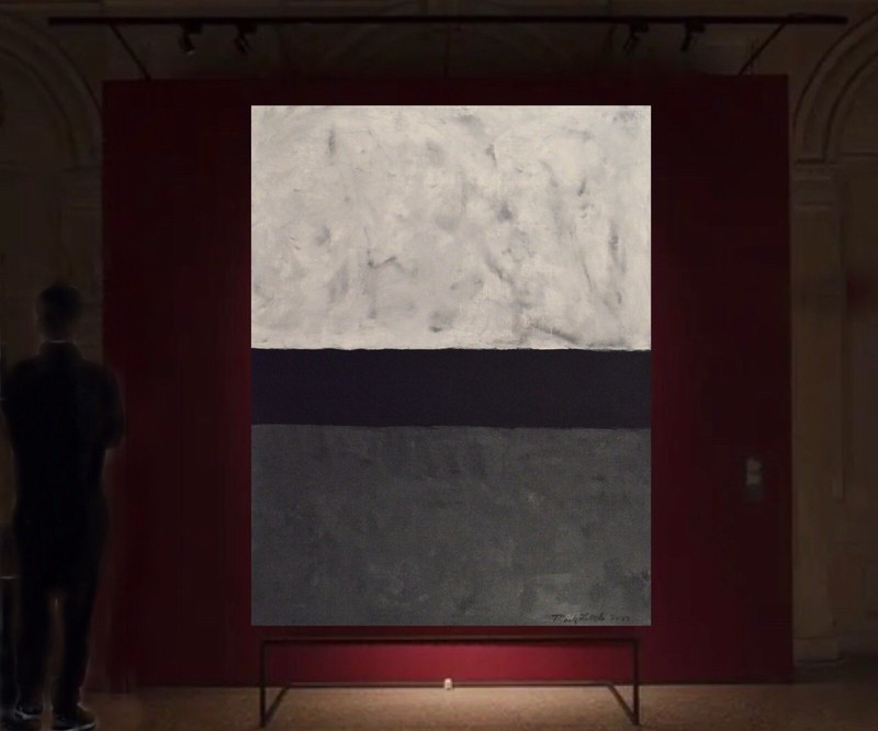 Mark Rothko style￼ Professional canvas￼ Painting81” X 62”(6ft 9in)Abstract Moder gallery