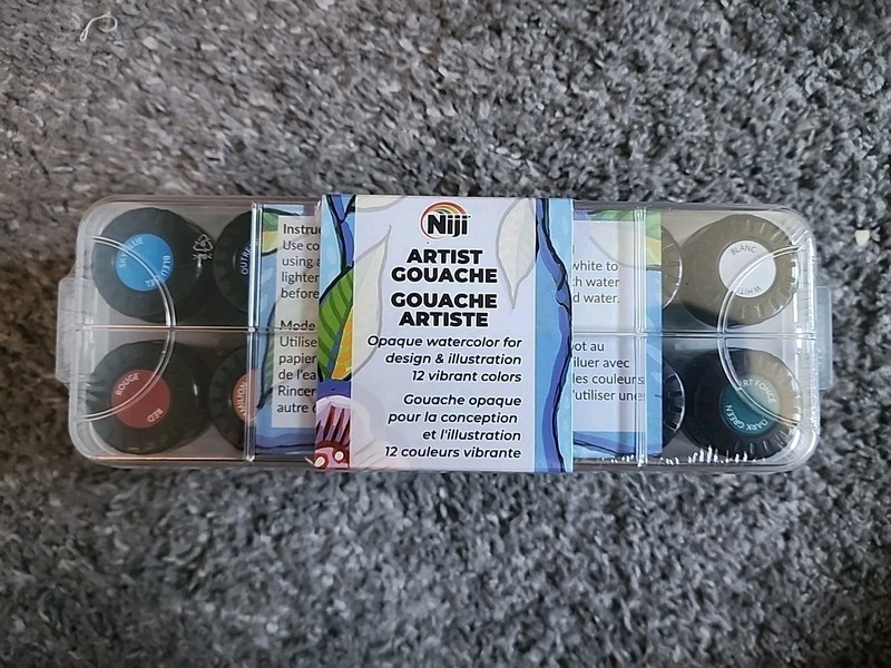 Yasutomo Niji Artist Gouache, Set of 12 Colors