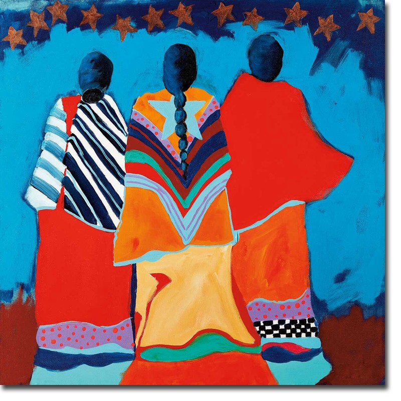 Stargazers by Lee Claremont Gallery-Wrapped Canvas Giclee Art (24 in x 24 in)