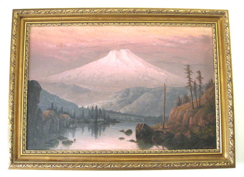HARRY CASSIE BEST oil painting, «Mount Shasta in Alpine Glow», c.1910