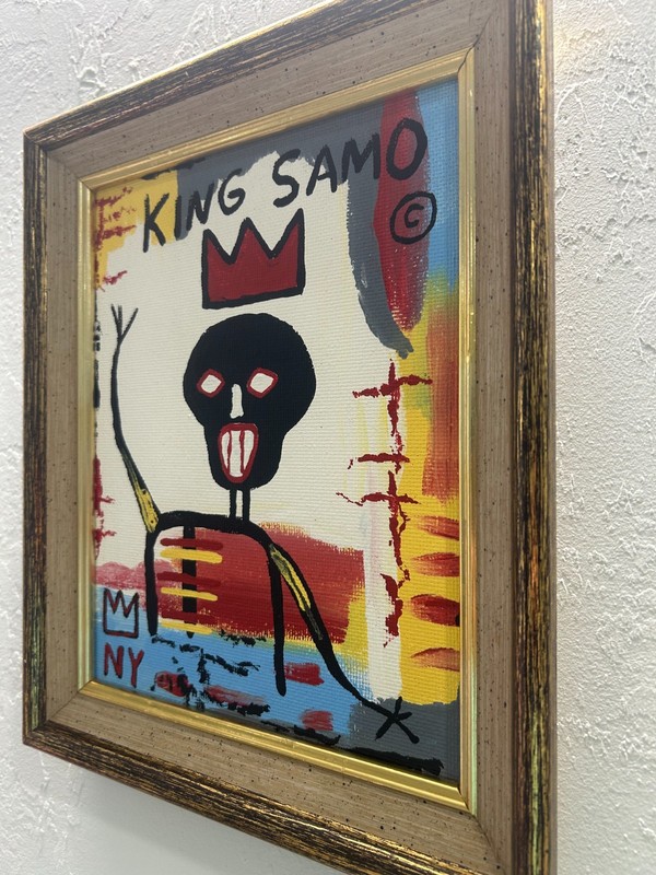 Jean-Michel Basquiat , Acrylic on Masonite Cardboard. gallery