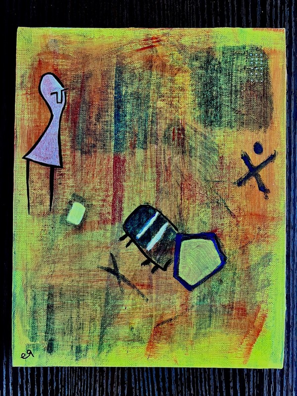 e9Art 8×10 ‘misc.’ outsider art brut primitive naive abstract