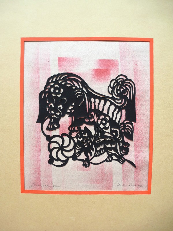 Rare Silhouette Art Deco Paper Cutting around 1920 B-301