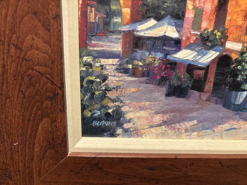 🎨 Howard Behrens “Village Hideaway” Signed Hand-Embellished Canvas Masterpiece gallery