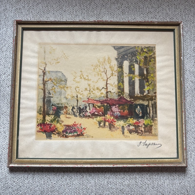 AN ORIGINAL » Georges Lapchine » Hand Coloured Etching – Pencil Signed By Artist