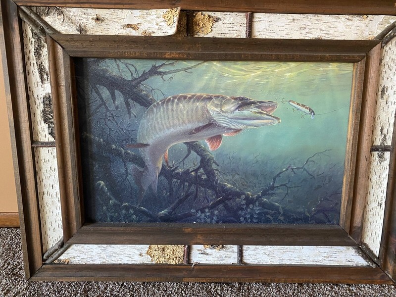 Terry Daughty “in the zone” Muskie print