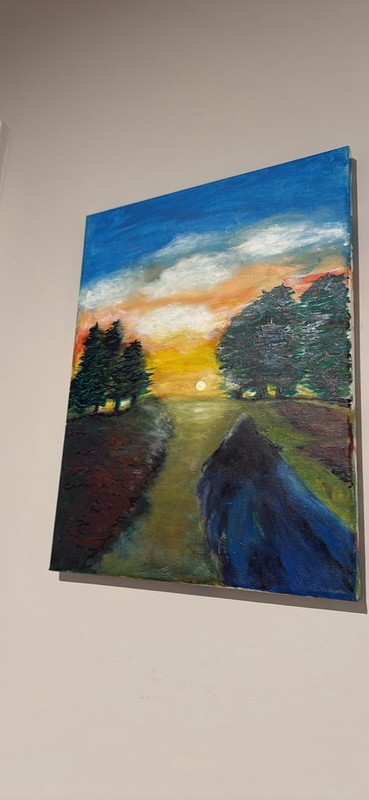Sun Set By The Trees