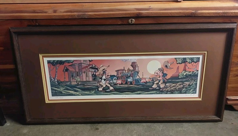 Don Aceto Framed And Signed «High Noon» caricature